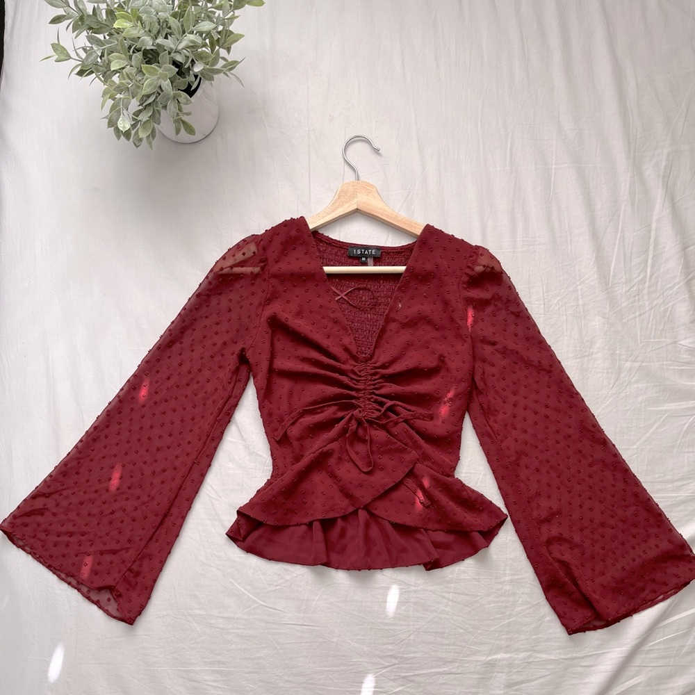 1 State Flared sleeved blouse XS